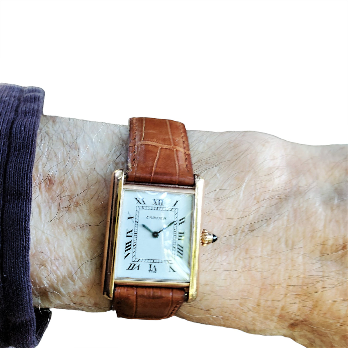 Tank Louis XL, reference 3280 Montre bracelet en or rose, Pink gold  wristwatch Vers 2014, Circa 2014, Fine Watches, 2023