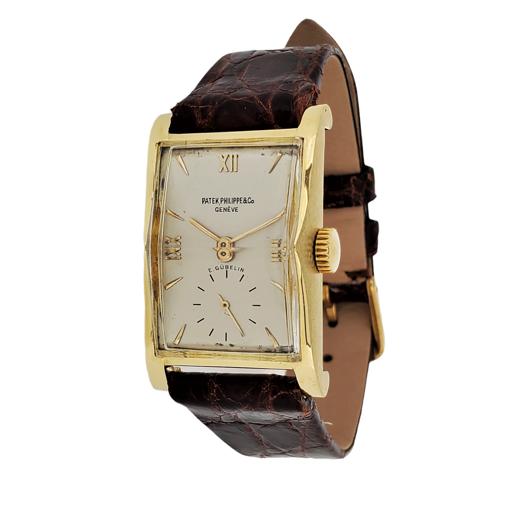 Patek Philippe 1588J; Vintage Architectural Rectangular watch, Circa 1946