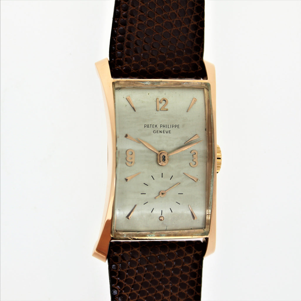 Patek Philippe 1593R "Hour Glass" in 18K Rose Gold Wristwatch, Circa 1949