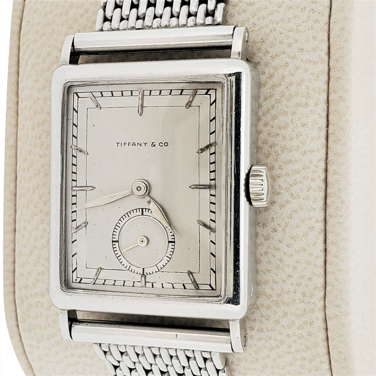 Patek Philippe Tiffany & Co. Art Deco Rectangular Tank Style Watch