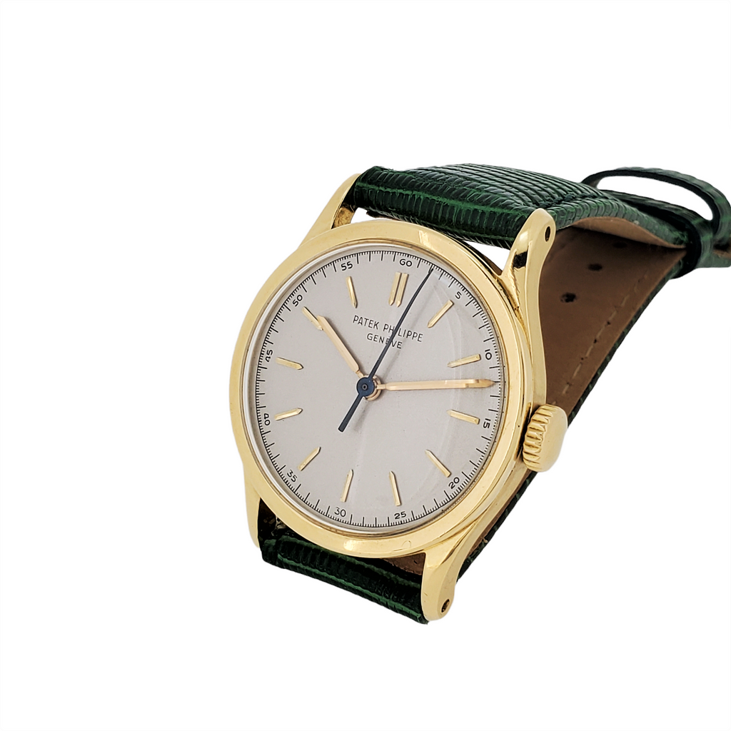 Patek Philippe 2457J Calatrava Watch Replaced Ref. 96 with Center Sweep, Circa 1951