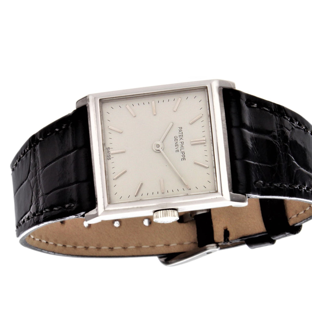 Patek Philippe 3315P Vintage Platinum Ladies  Square Watch, Circa 1950's