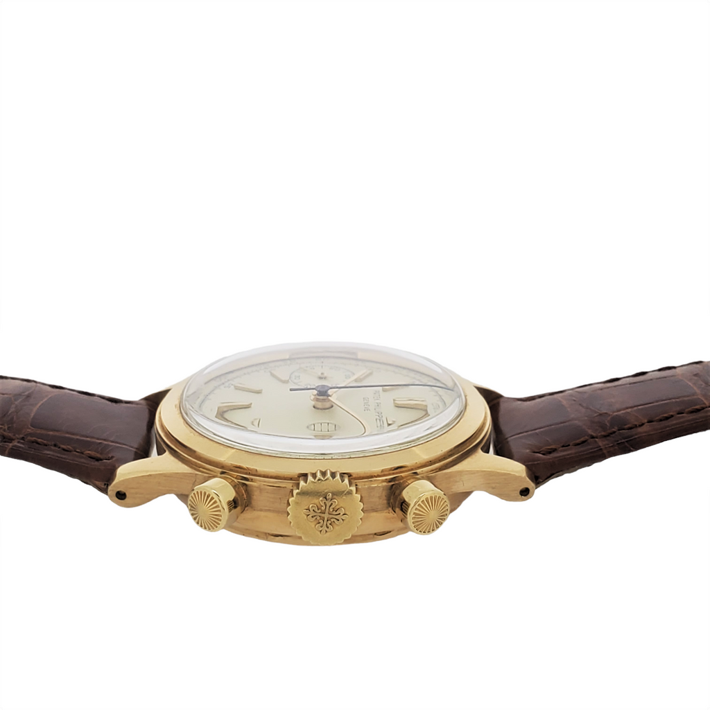 Patek Philippe 1463J water resistant Chronograph Watch, Circa 1966 Unpolished