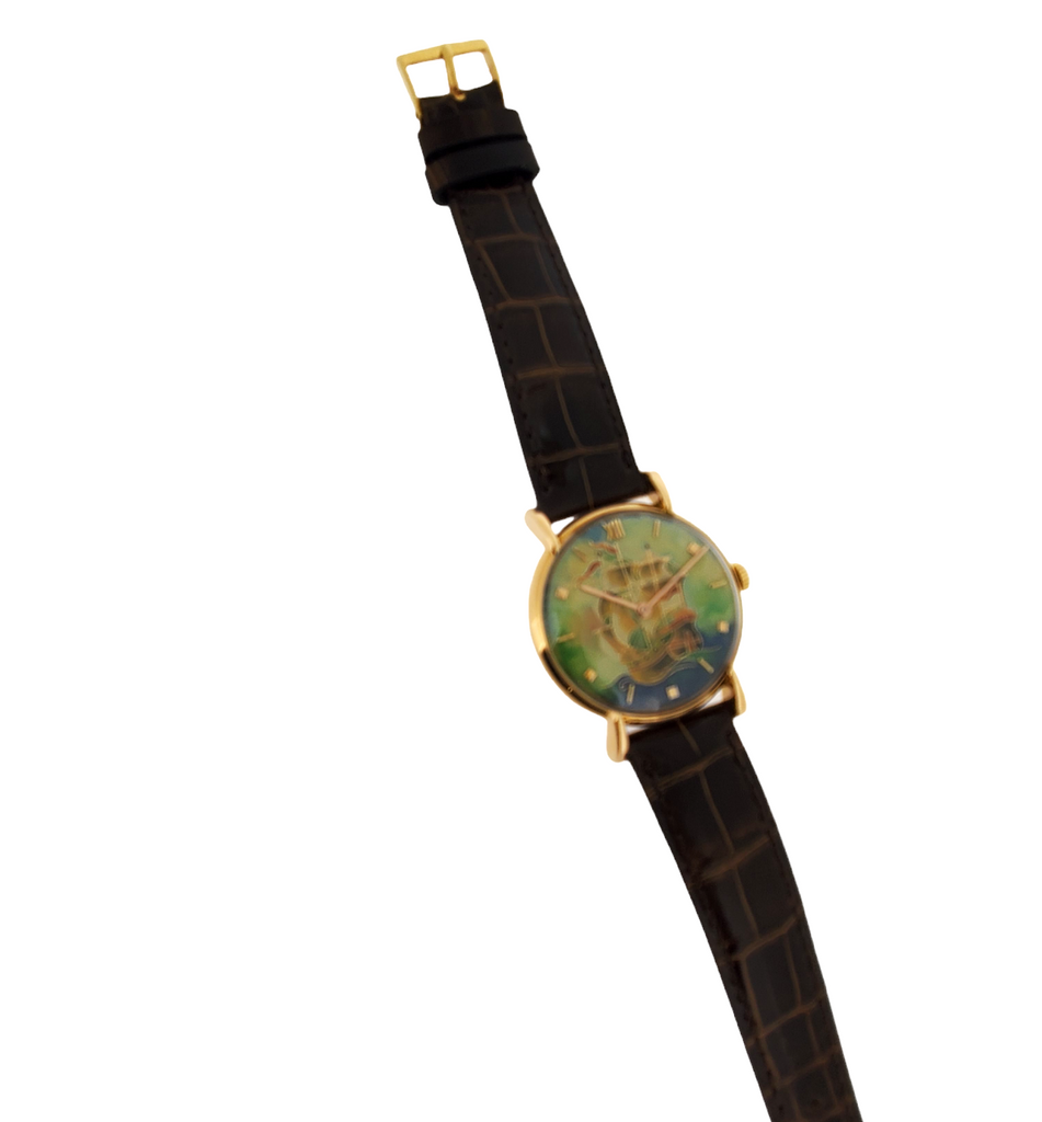 Patek Philippe 1543R Vintage Calatrava with Unique Cloisonne enamel dial, Circa 1946