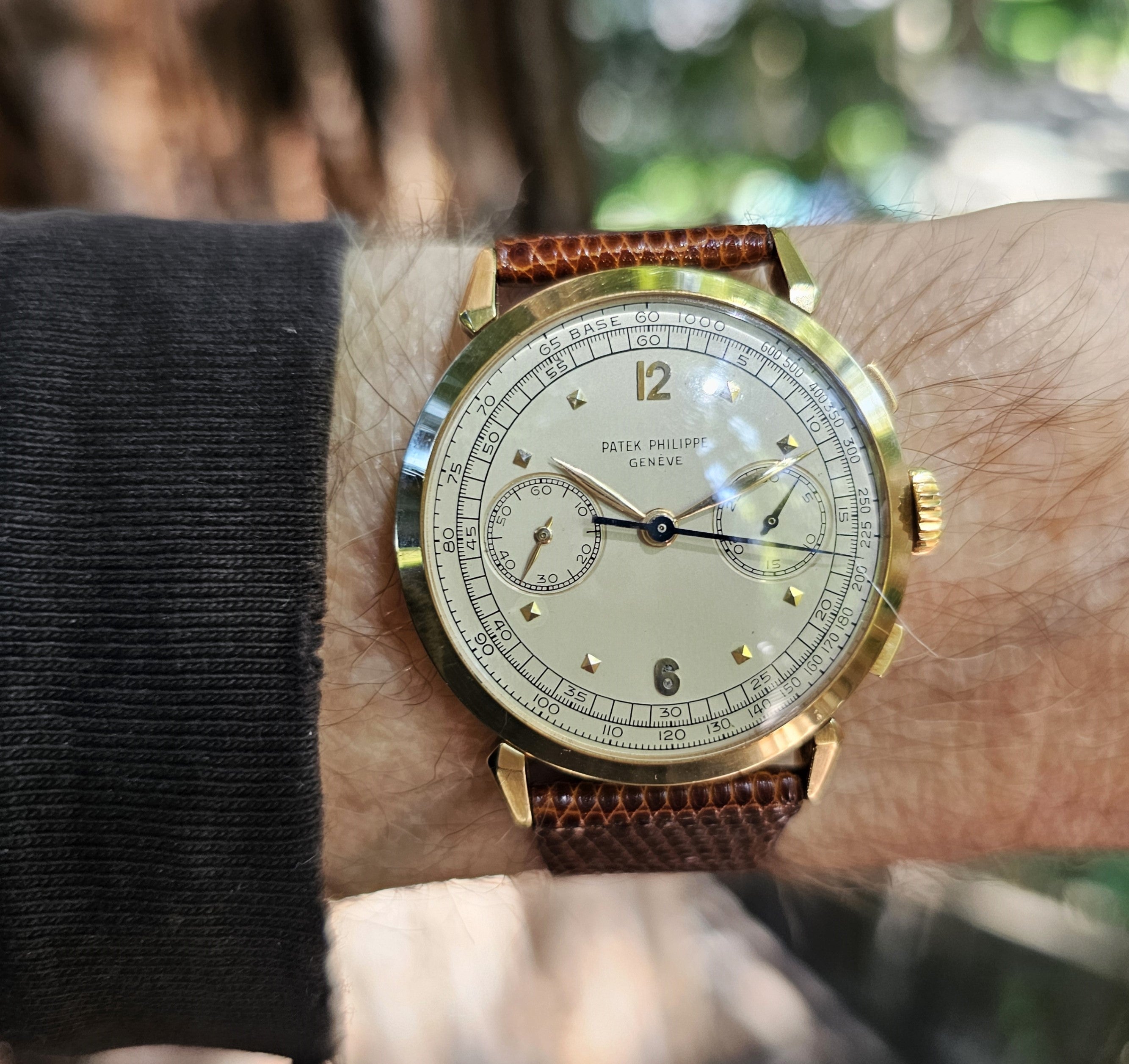 Patek Philippe 1579J Chronograph Watch Circa 1956 Not for Sale