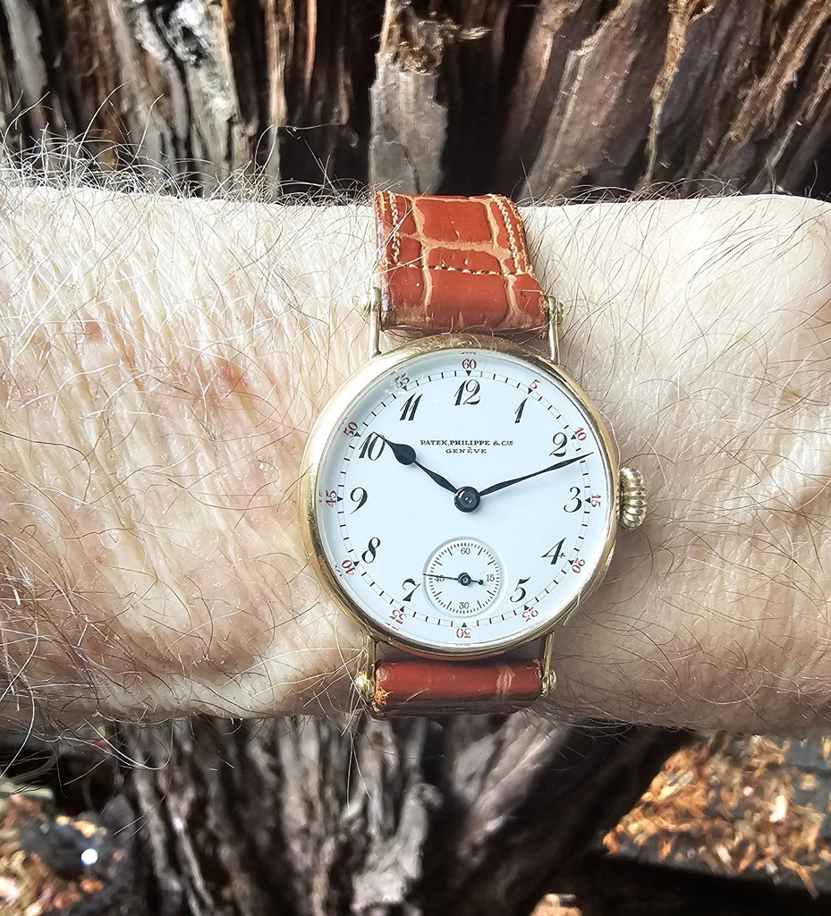 1920 Original Officers Case Watch with Long Signature and original Buckle; Circa 1920