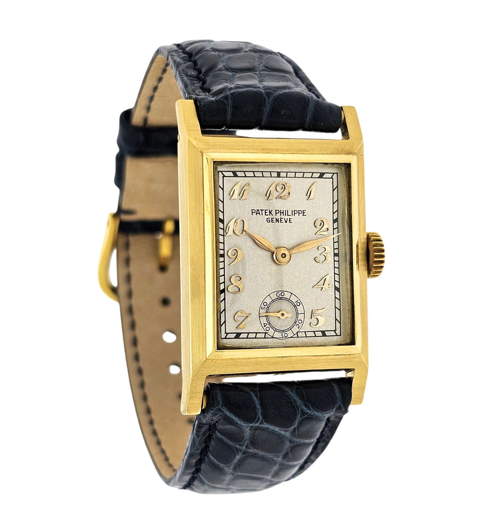 Patek Philippe Early Art Deco watch made in 18K yellow Breguet dial, Circa 1935-6