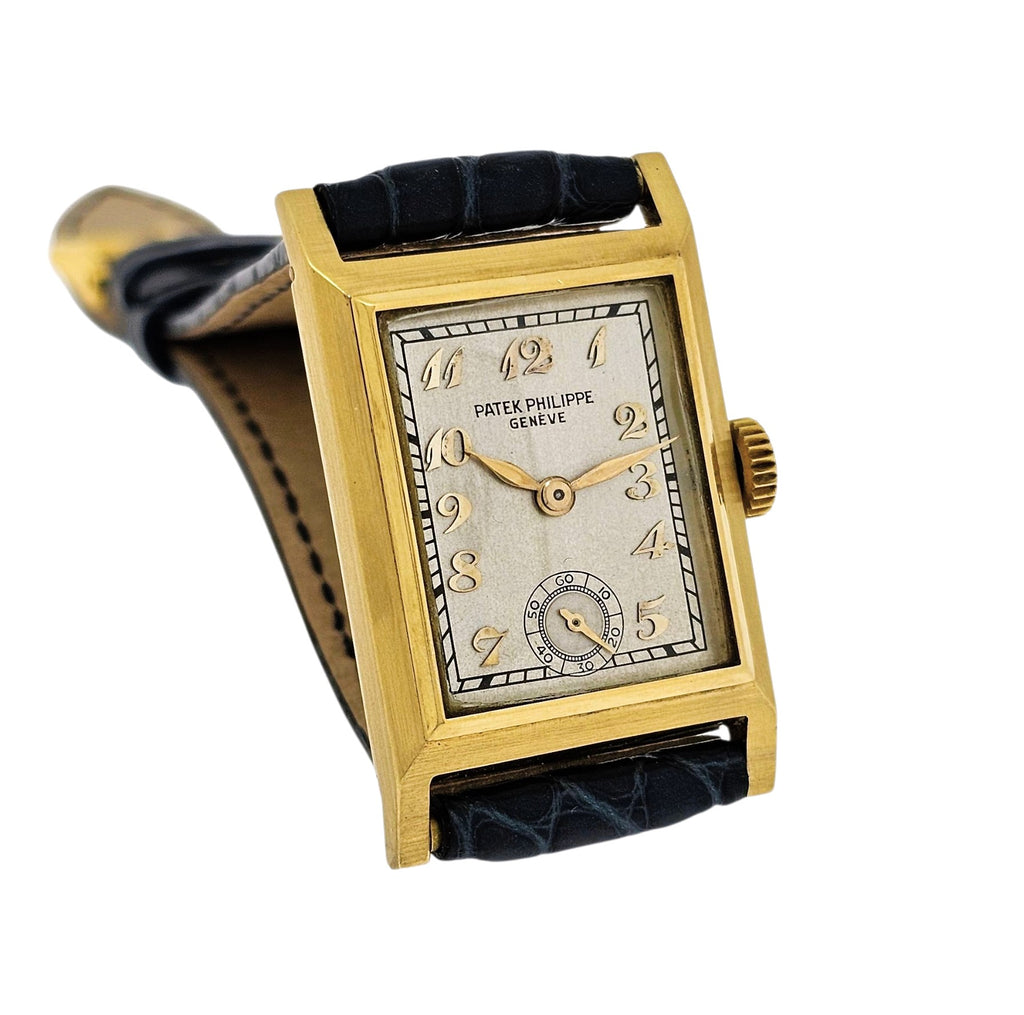 Patek Philippe Early Art Deco watch made in 18K yellow Breguet dial, Circa 1935-6