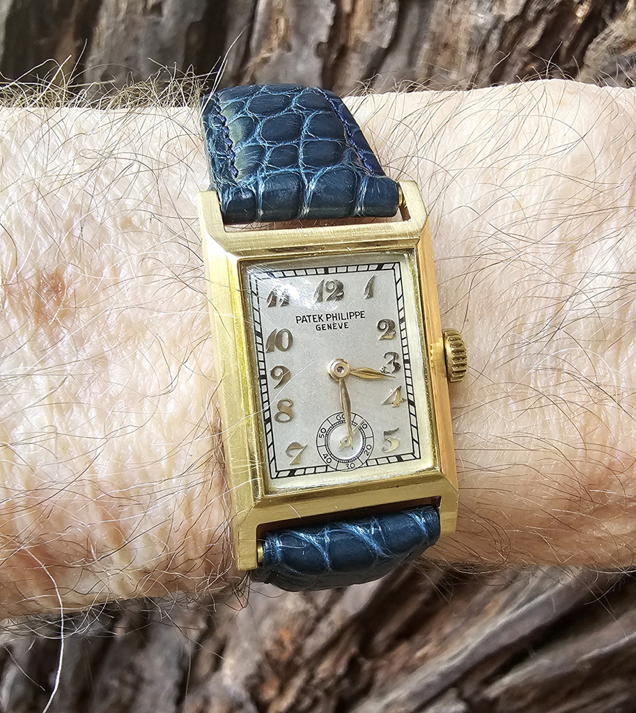 Patek Philippe Early Art Deco watch made in 18K yellow Breguet dial, Circa 1935-6