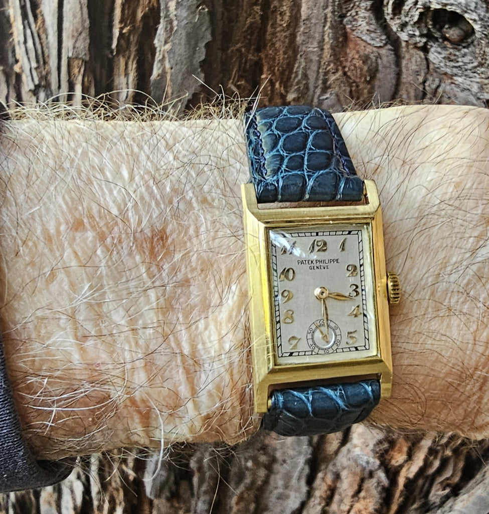 Patek Philippe Early Art Deco watch made in 18K yellow Breguet dial, Circa 1935-6