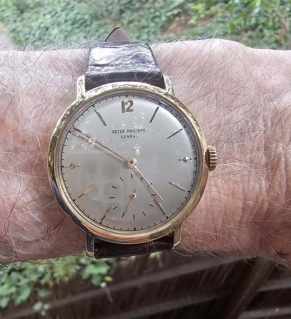 Patek Philippe 2458J Massive Vintage 36mm Calatrava Watch Circa 1949