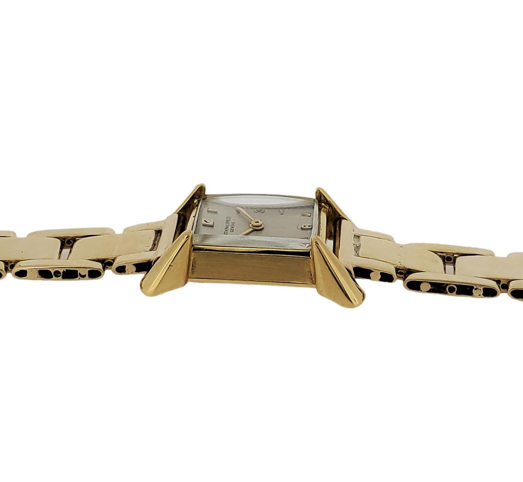 Patek Philippe 2279J Ladies Vintage Rectangular Watch With Rare Conical Luga Circa 1950