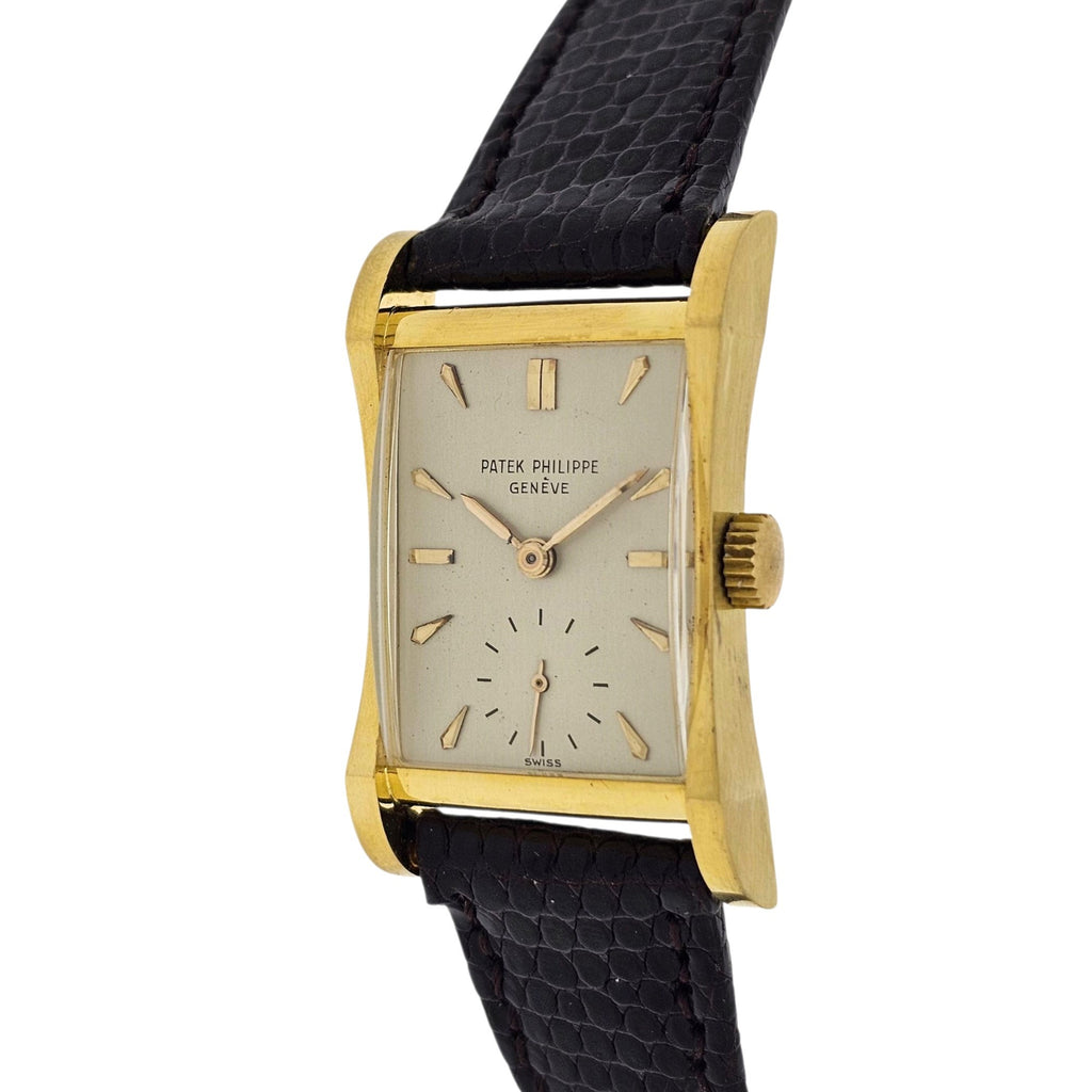 Patek Philippe 2456J "Hour Glass Architectural design watch Original un-restored, Circa 1951