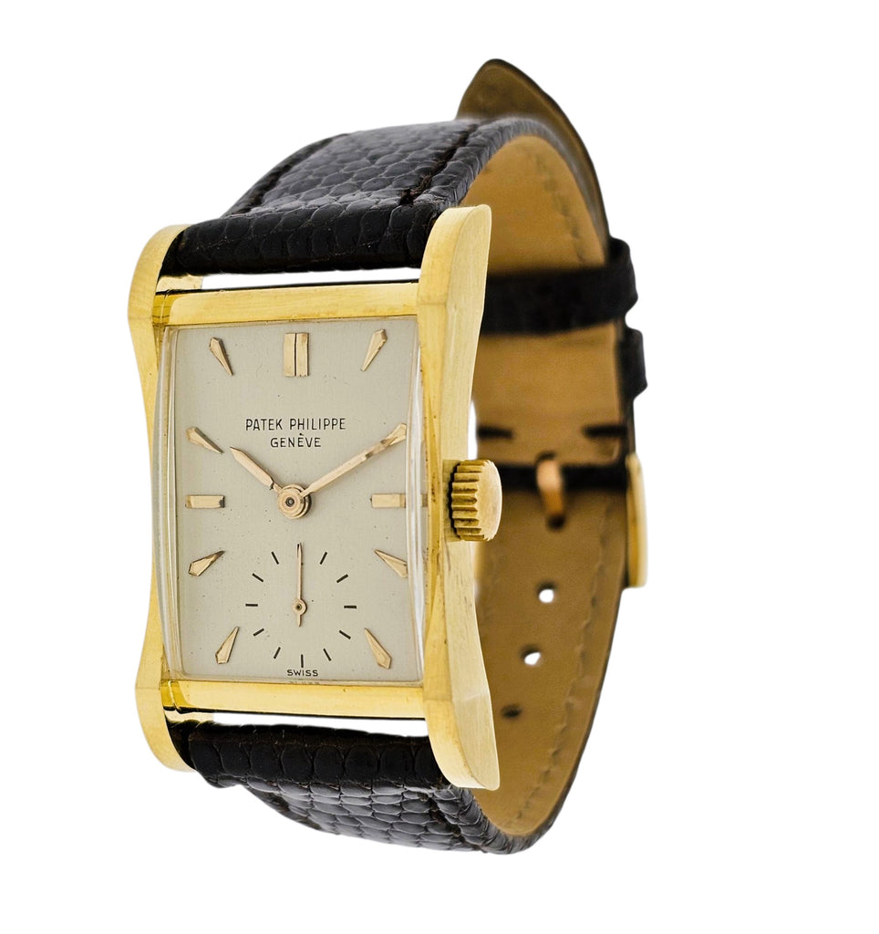 Patek Philippe 2456J "Hour Glass Architectural design watch Original un-restored, Circa 1951
