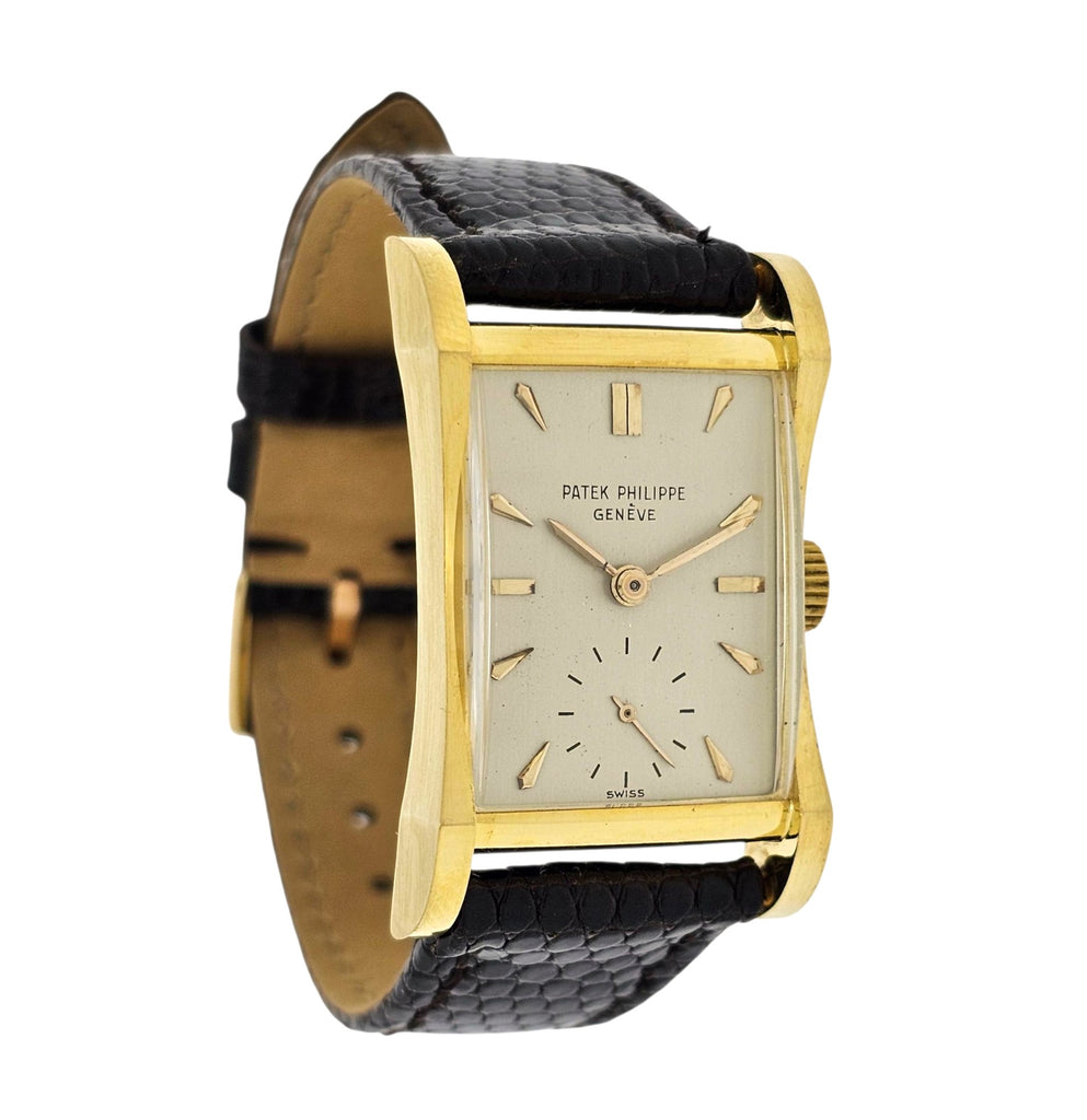 Patek Philippe 2456J "Hour Glass Architectural design watch Original un-restored, Circa 1951