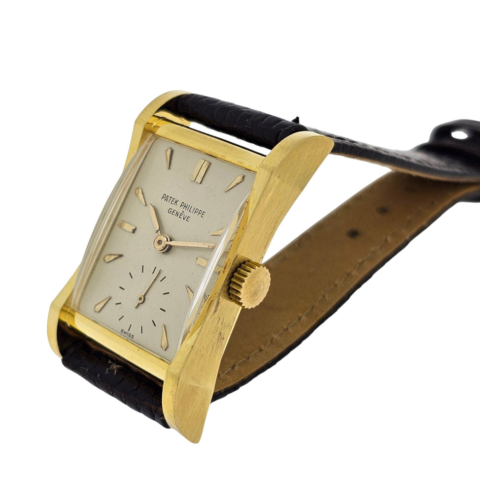 Patek Philippe 2456J "Hour Glass Architectural design watch Original un-restored, Circa 1951