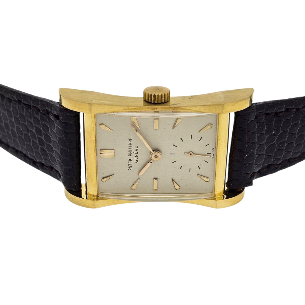 Patek Philippe 2456J "Hour Glass Architectural design watch Original un-restored, Circa 1951
