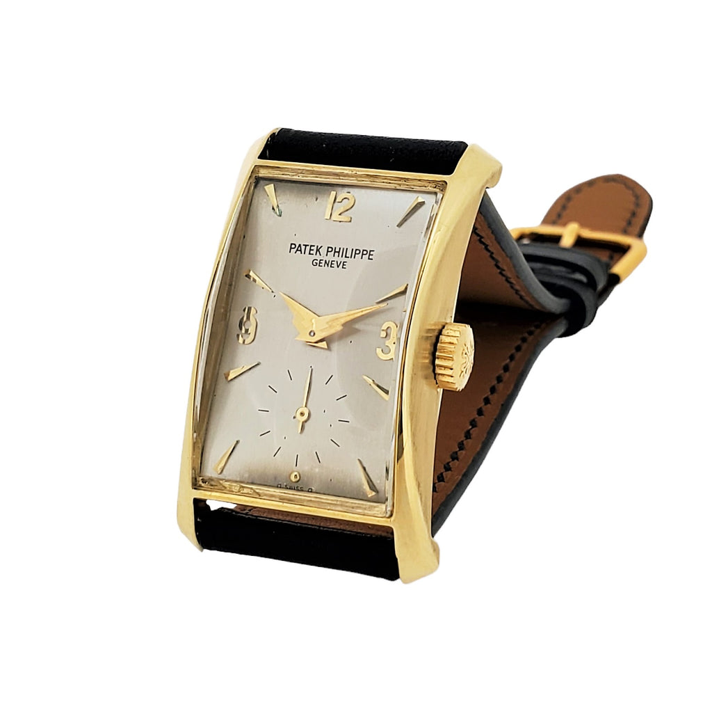 Patek Philippe 2468J Vintage Iconic "Hour Glass" Watch Circa 1955