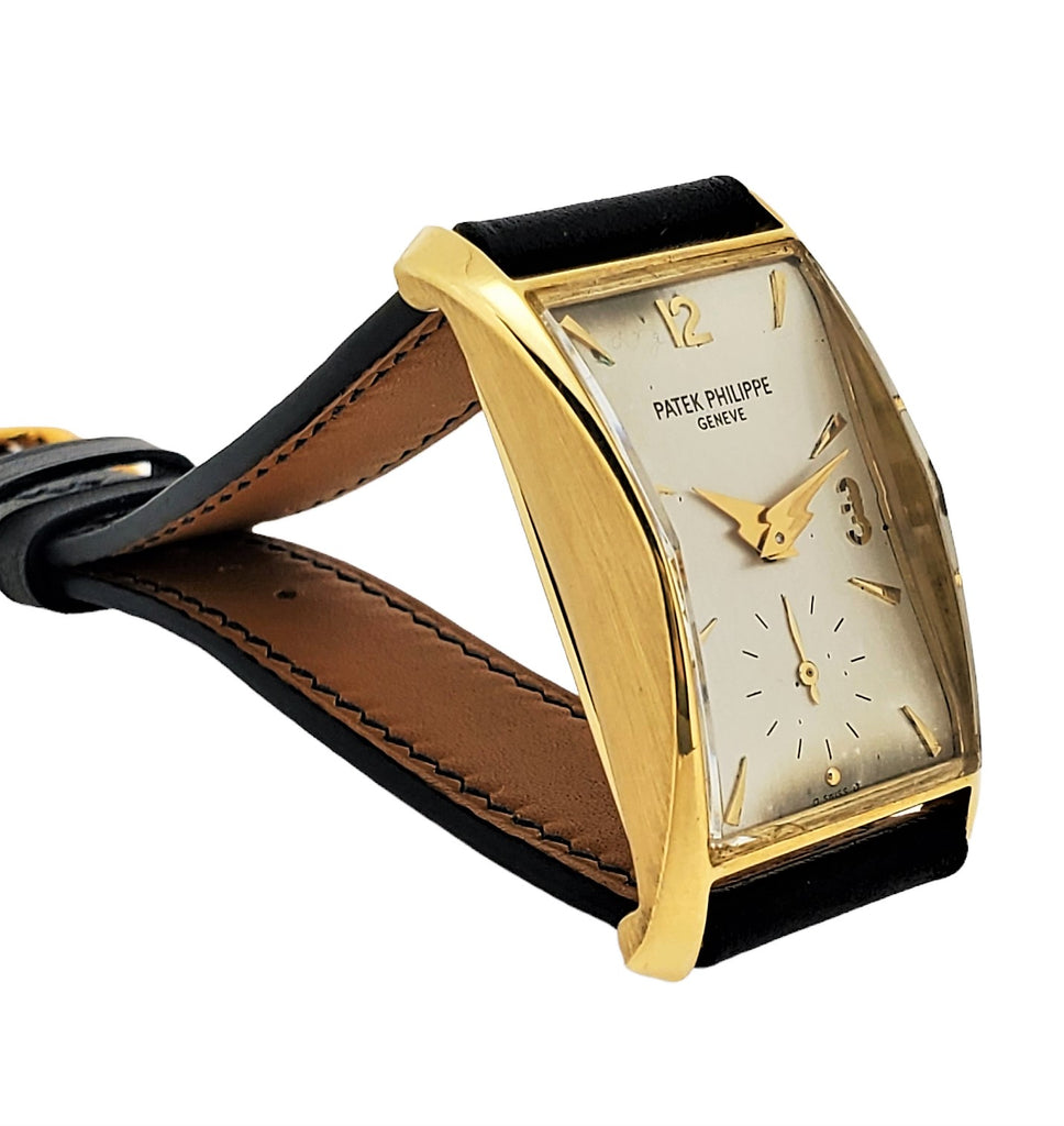 Patek Philippe 2468J Vintage Iconic "Hour Glass" Watch Circa 1955