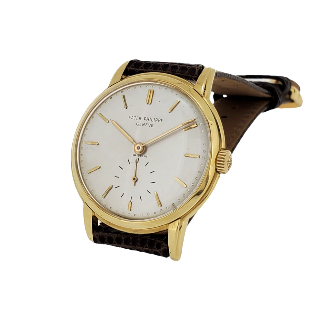 Patek Philippe 2484J 32mm Disco Volante Calatrava Watch, Circa 1957