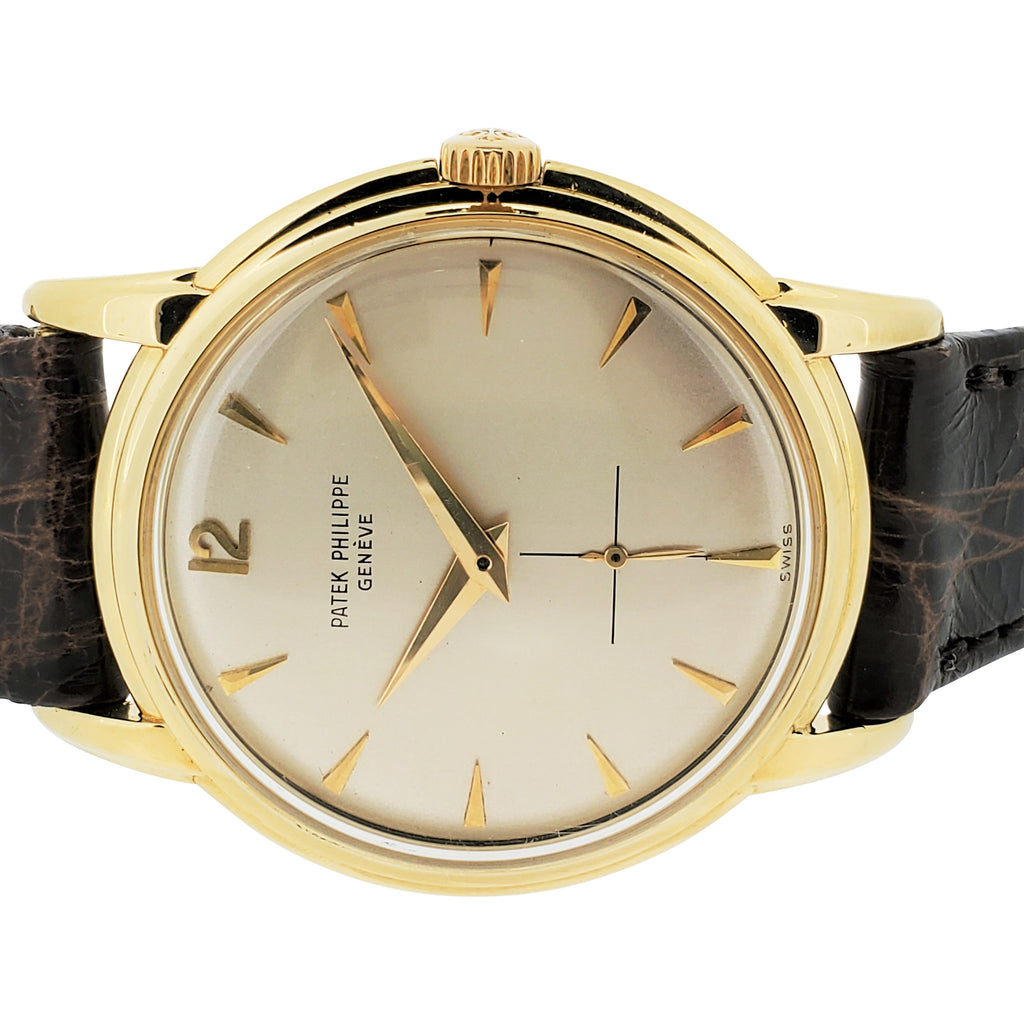 Patek Philippe 2525-1 Disco Vilante Vintage Water Resistant Screw Down Back Calatrava Watch, Circa 1956