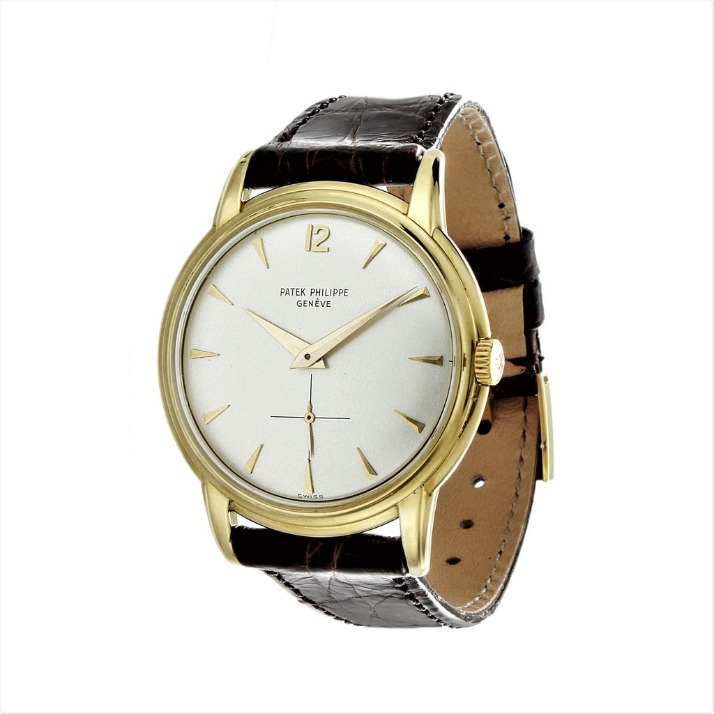 Patek Philippe 2525-1 Disco Vilante Vintage Water Resistant Screw Down Back Calatrava Watch, Circa 1956