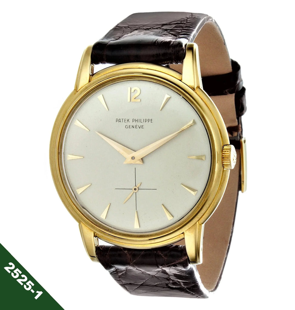 Patek Philippe 2525-1 Disco Vilante Vintage Water Resistant Screw Down Back Calatrava Watch, Circa 1956