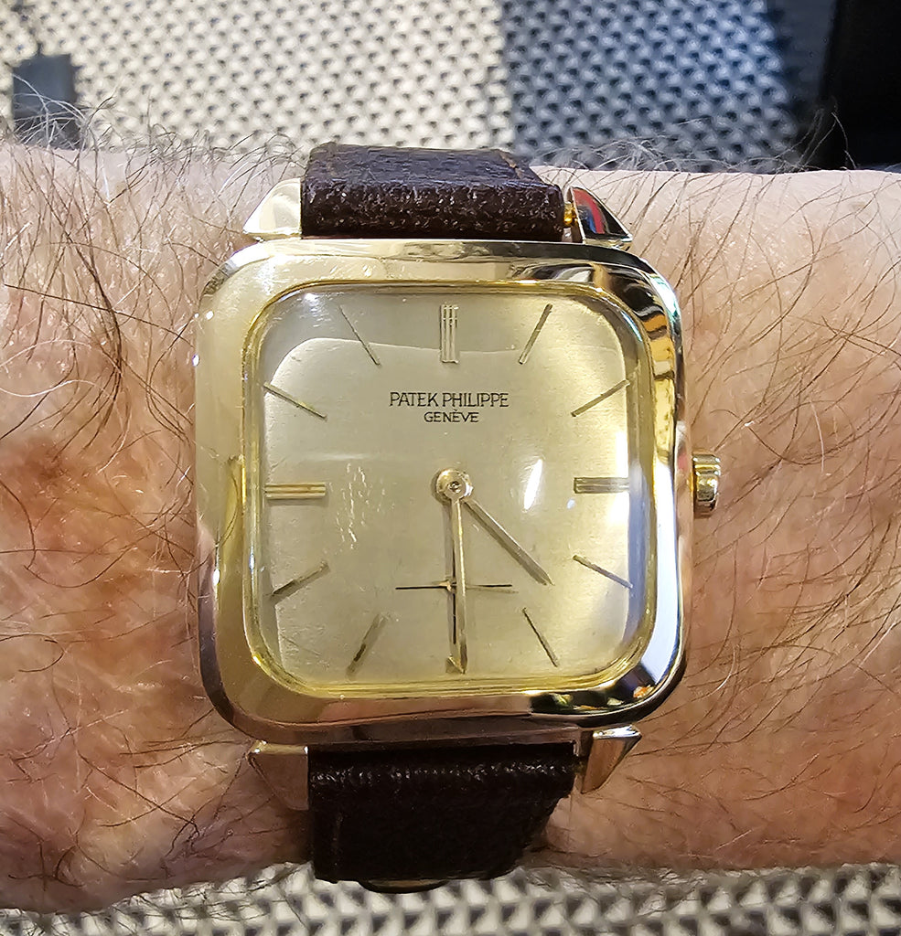 Patek Philippe 2540J Massive Vintage Automatic Square Cushion Watch, Circa 1955