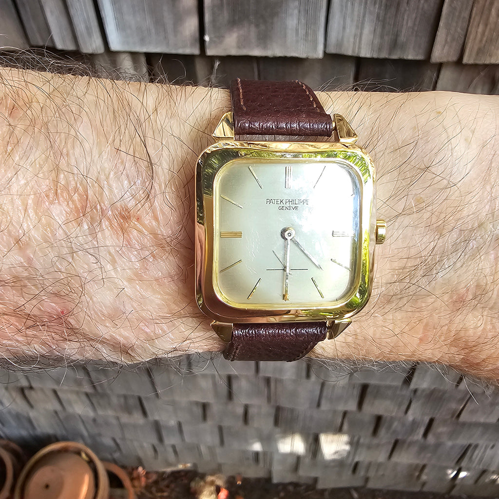 Patek Philippe 2540J Massive Vintage Automatic Square Cushion Watch, Circa 1955