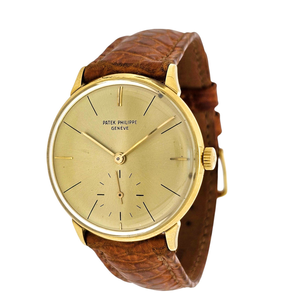 Patek Philippe 3420J Vintage Classic Calatrava Watch 34mm with 12-400 AM  Circa 1964 FULL SET