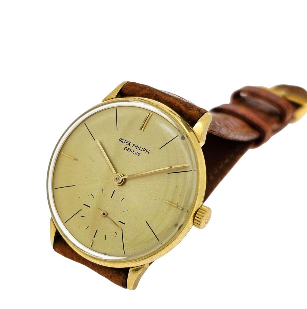 Patek Philippe 3420J Vintage Classic Calatrava Watch 34mm with 12-400 AM  Circa 1964 FULL SET