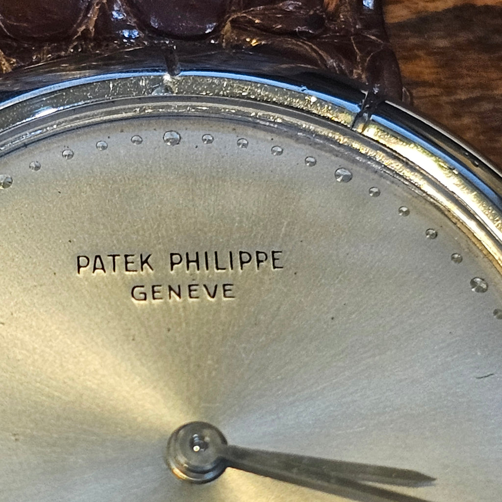 Patek Philippe 3459 Vintage 18K white gold extra thin 32 mm Calatrava;  Circa 1962