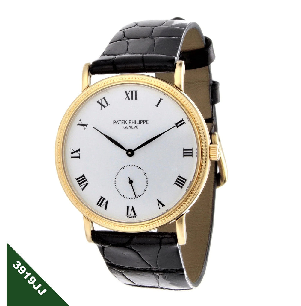 Patek Philippe 3919J Classic Calatrava 2nd Series Watch Circa 1994