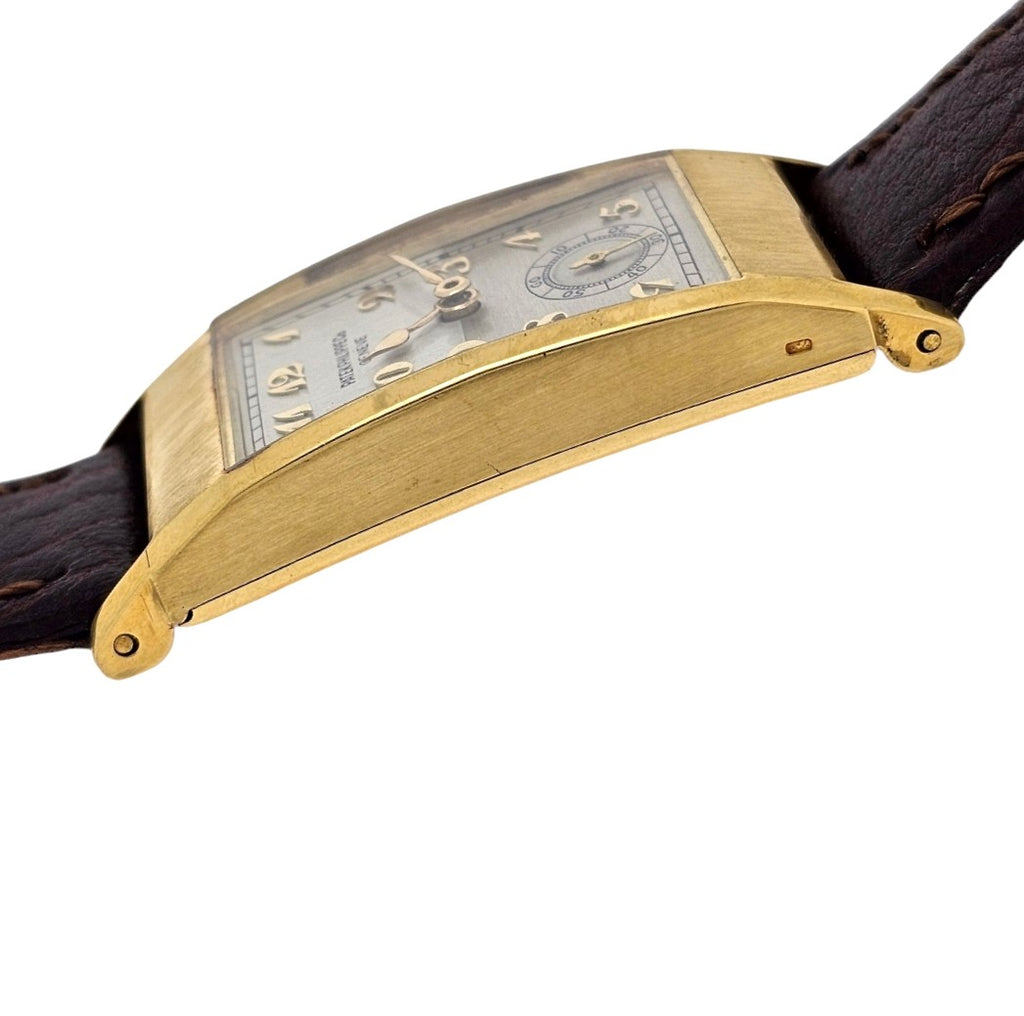 Patek Philippe 425J "Tegolino" Iconic Vintage  Art Deco Watch in Yellow Gold Circa 1940