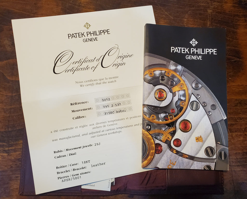 Patek Philippe 5012J Automatic Calatrava Massive Bold Case 34mm Circa 1996 Full Set