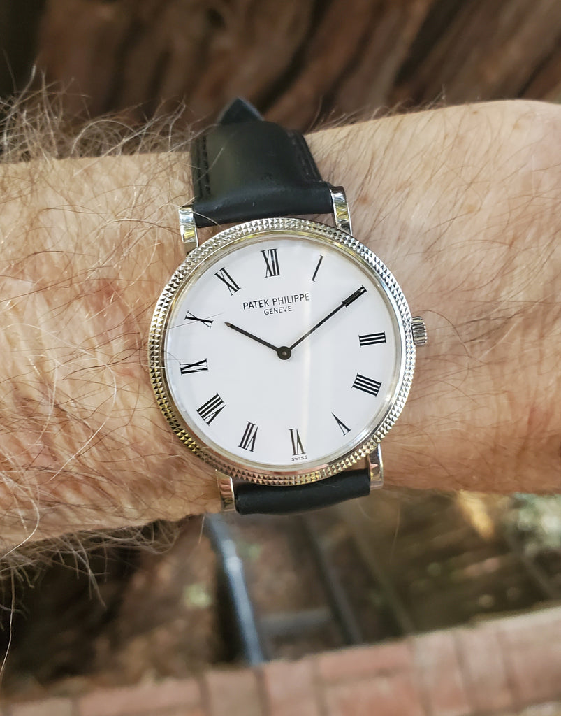 Patek Philippe 5120G Extra Thin Automatic Classic Calatrava Watch White Gold 35mm
