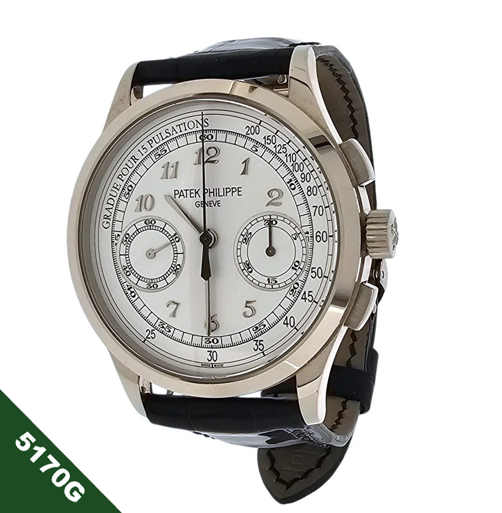 Patek Philippe Chronograph 5170G-001 manual-wind  measures 39.5mm Circa 2017  Full Set