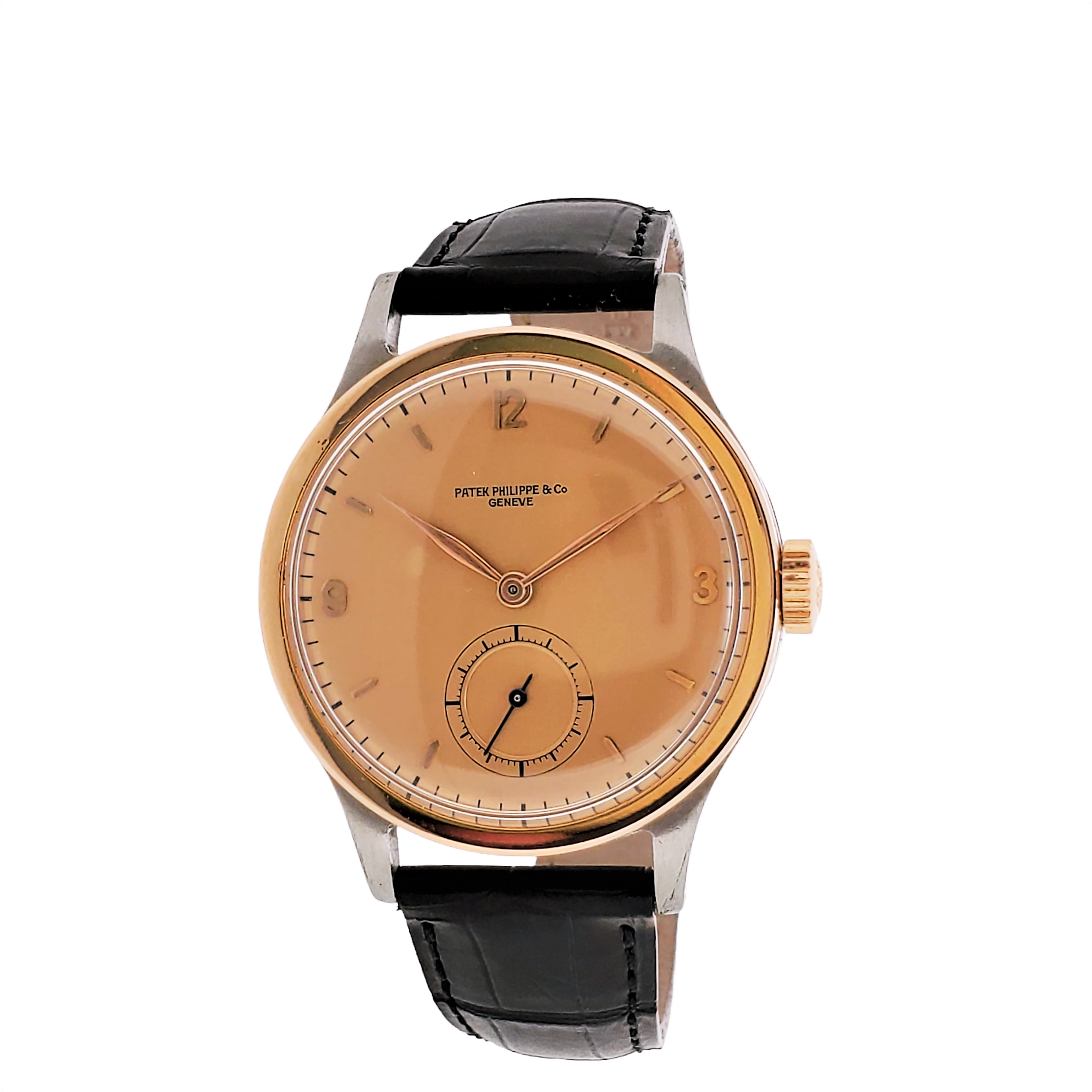 Patek Philippe 570AR Vintage Stainless Steel and Rose gold Calatrava PatekMonger