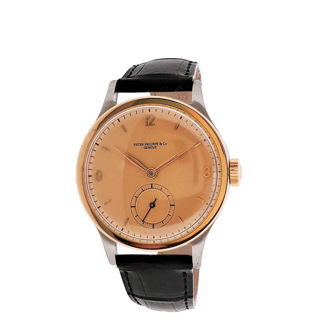 Patek Philippe 570AR Vintage Stainless Steel and Rose gold Calatrava, 36 mm,  Circa 1943