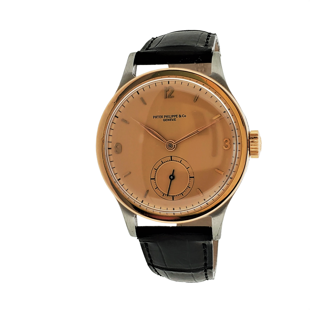 Patek Philippe 570AR Vintage Stainless Steel and Rose gold Calatrava, 36 mm,  Circa 1943