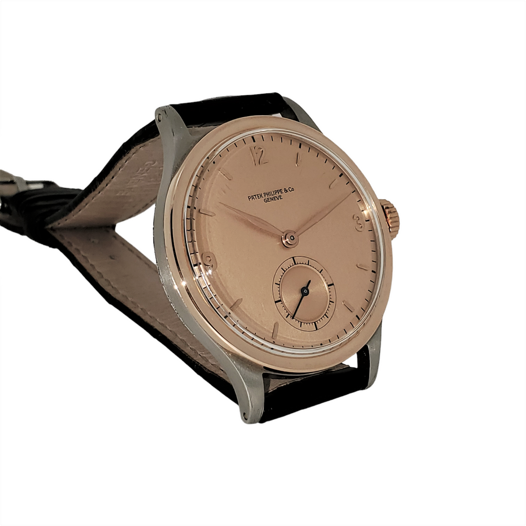 Patek Philippe 570AR Vintage Stainless Steel and Rose gold Calatrava, 36 mm,  Circa 1943