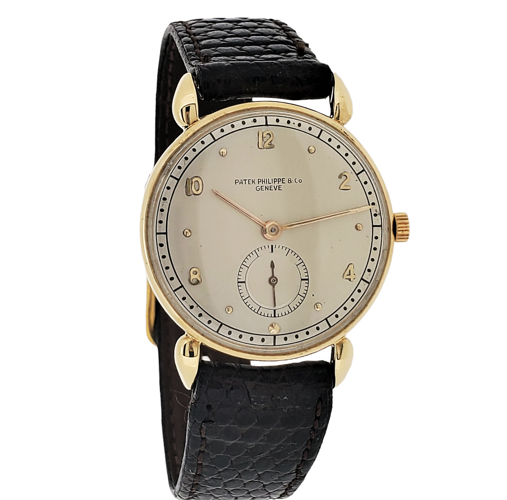 Patek Philippe 590J Vintage Calatrava Watch With Tear Drop Lugs 30mm. Circa 1939