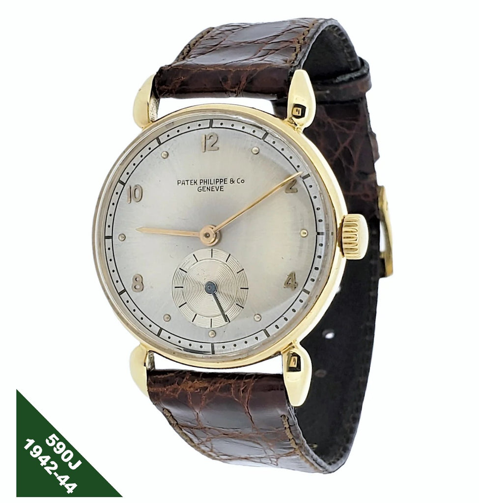 Patek Philippe 590J Vintage Calatrava Watch With Tear Drop Lugs 30mm. Circa 1942-44