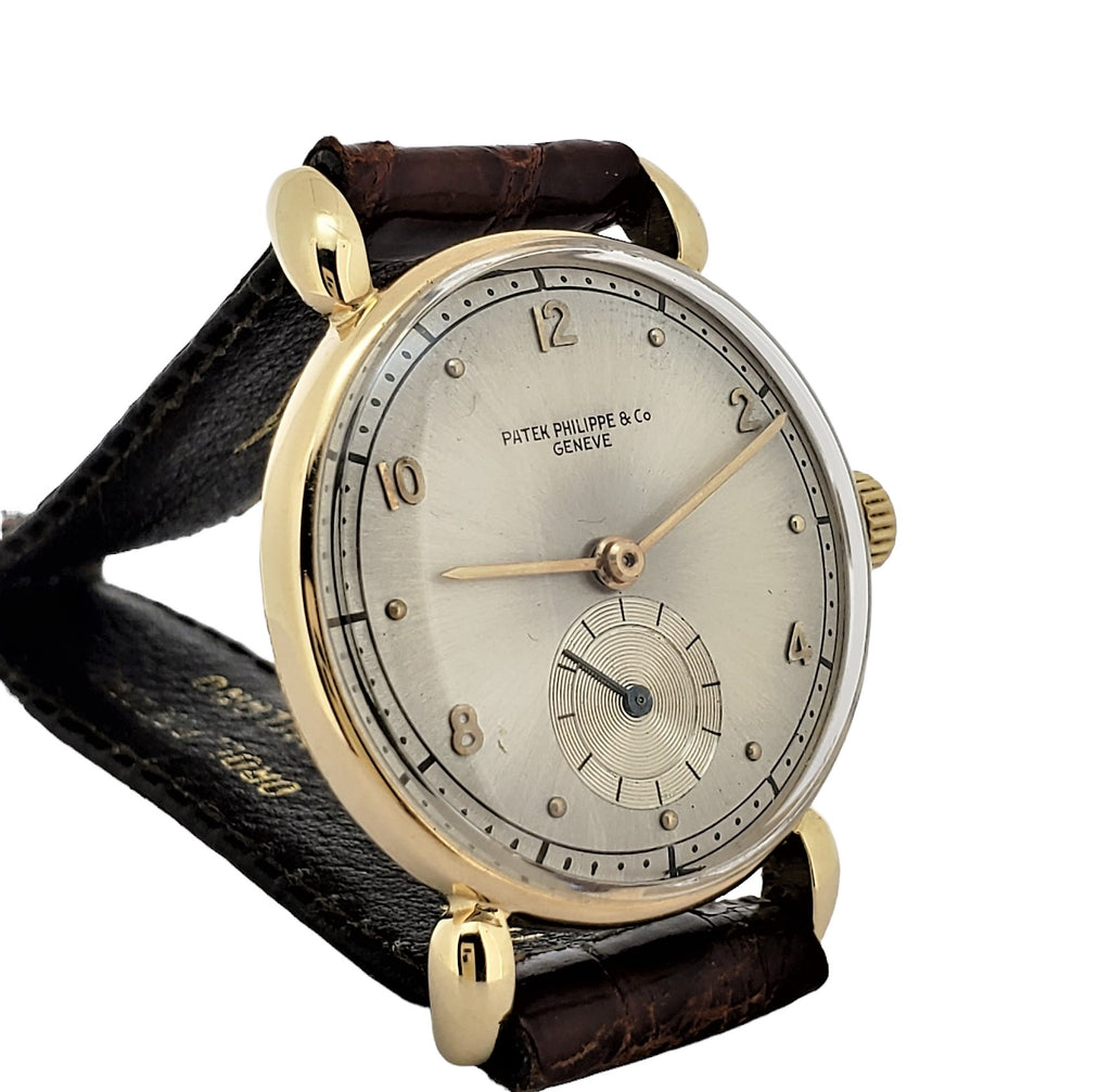 Patek Philippe 590J Vintage Calatrava Watch With Tear Drop Lugs 30mm. Circa 1942-44