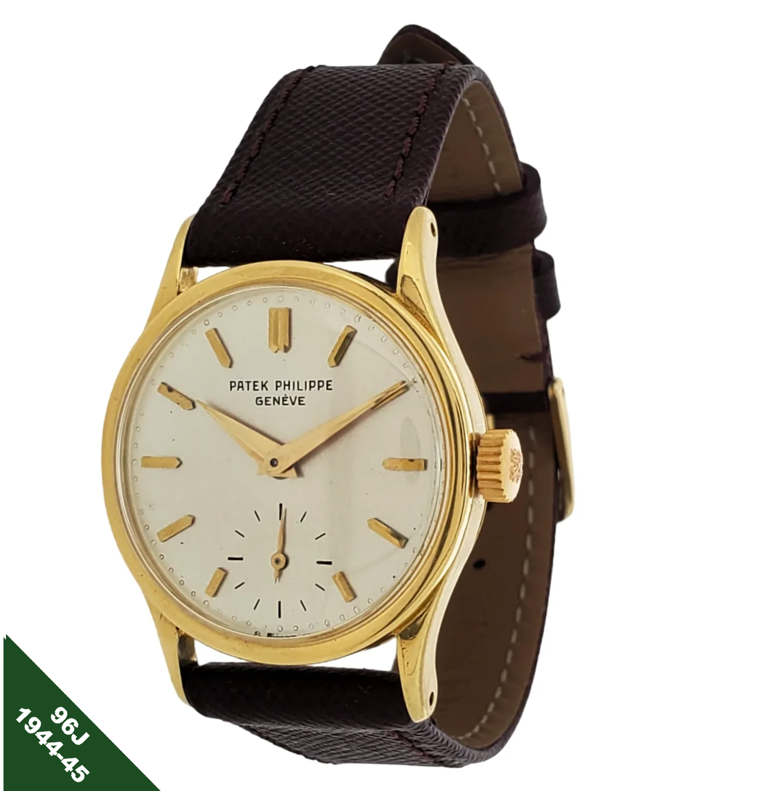 Patek Philippe 18K Gold 96J Vintage 1st Calatrava Watch circa