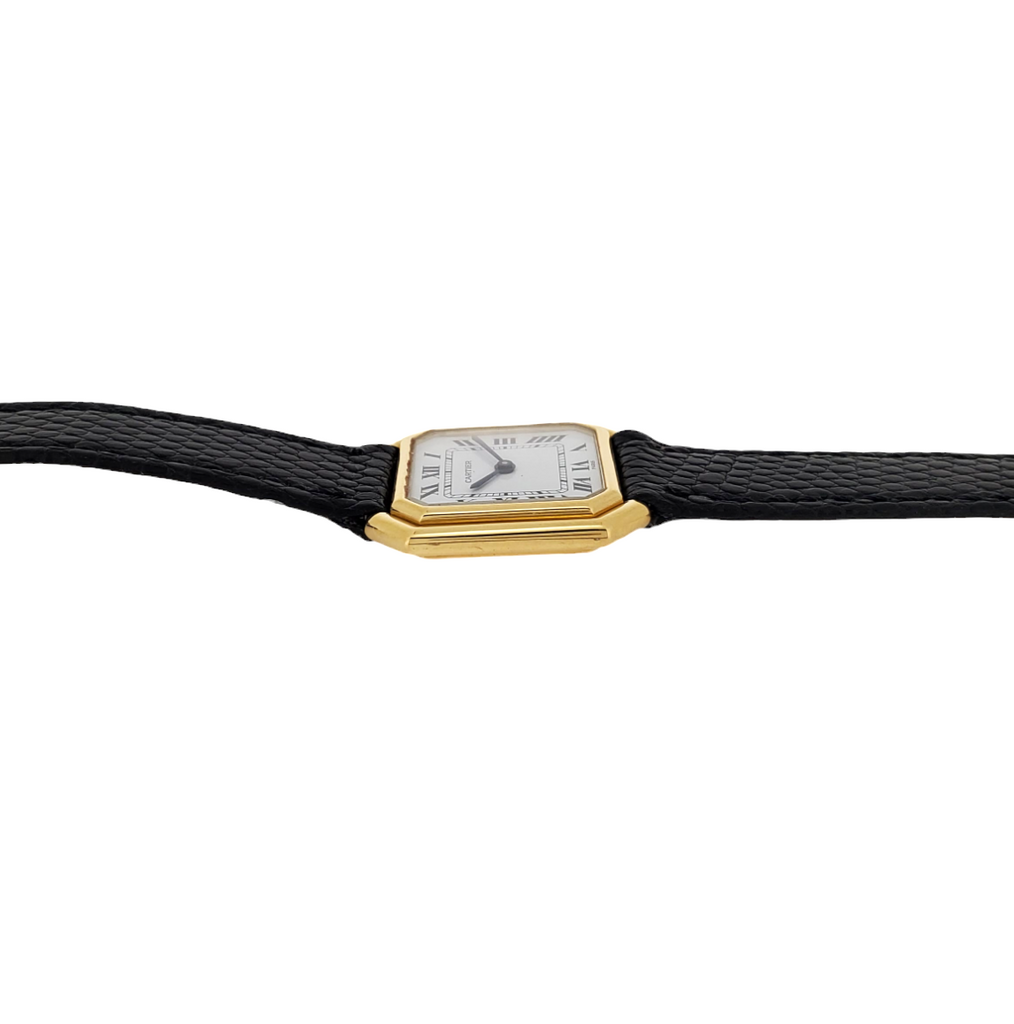 Vintage Cartier Paris Ceinture 18K Medium Size Unisex Watch, Circa 1973-1979