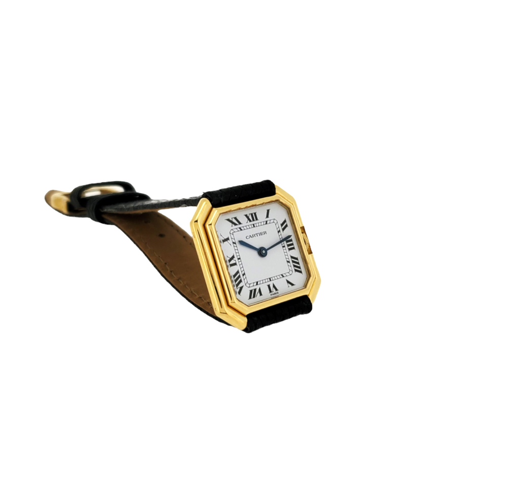 Vintage Cartier Paris Ceinture 18K Medium Size Unisex Watch, Circa 1973-1979