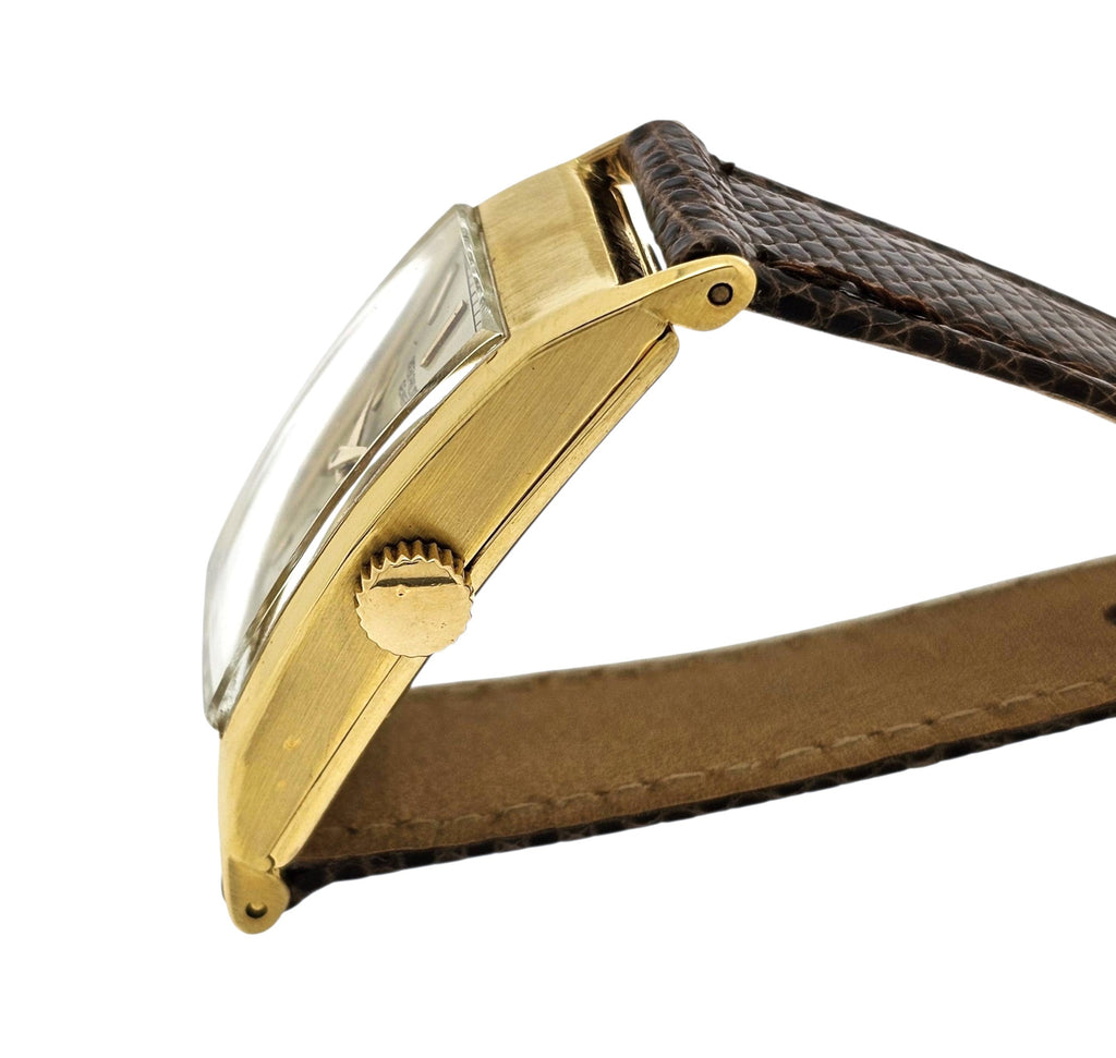Patek Philippe 425J "Tegolino" Iconic Vintage  Art Deco Watch in Yellow Gold Circa 1943-44