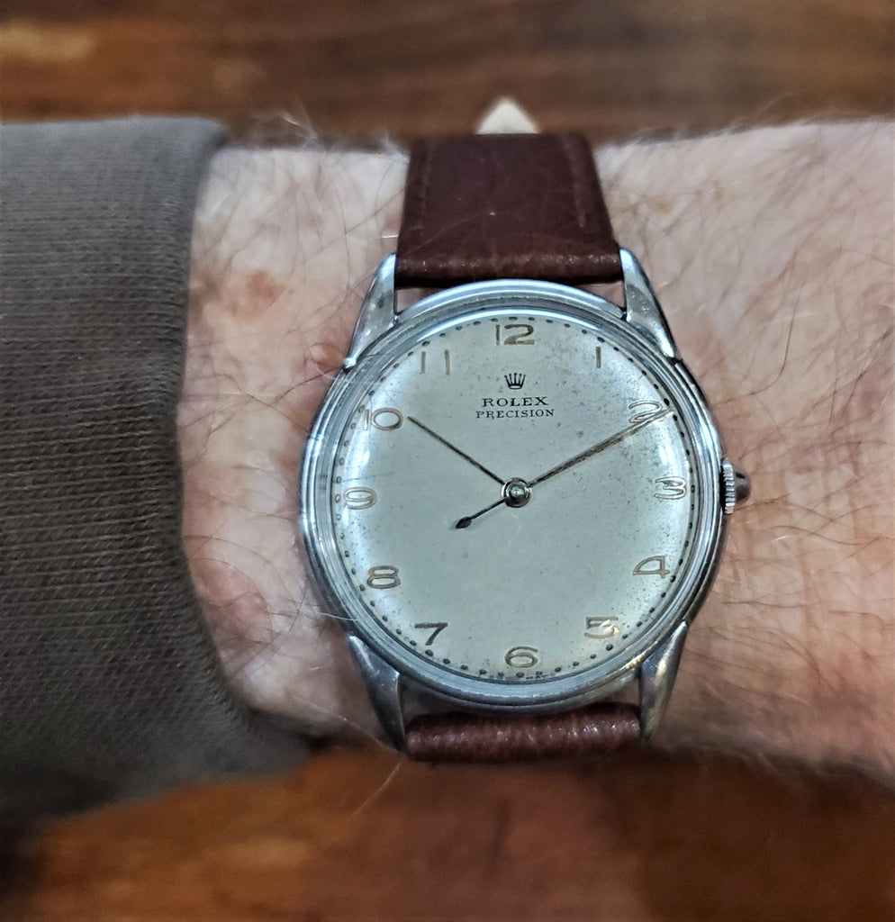 Rolex Precision 4219 stainless steel watch, Circa 1950's  All original