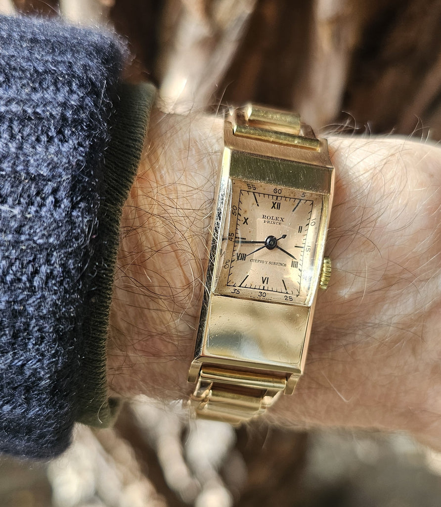 ROLEX REF. 3361, PRINCE AERODYNAMIC, Art Deco REF. 3361, 18K Rose Gold
